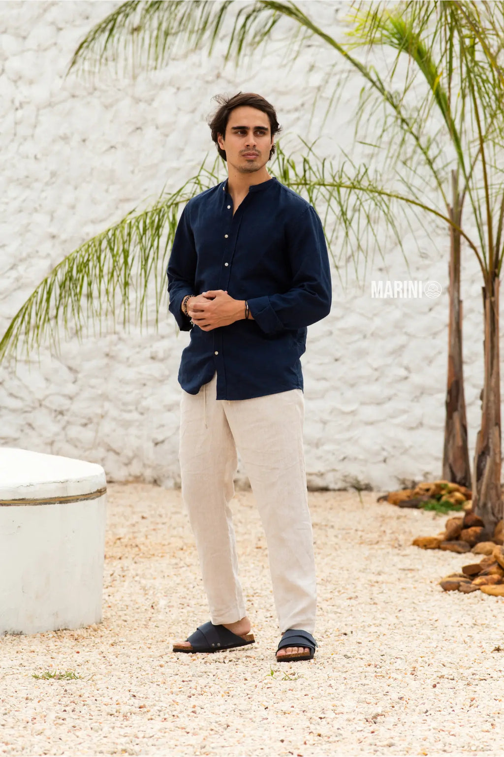 Slide Sandal - Dark Blue