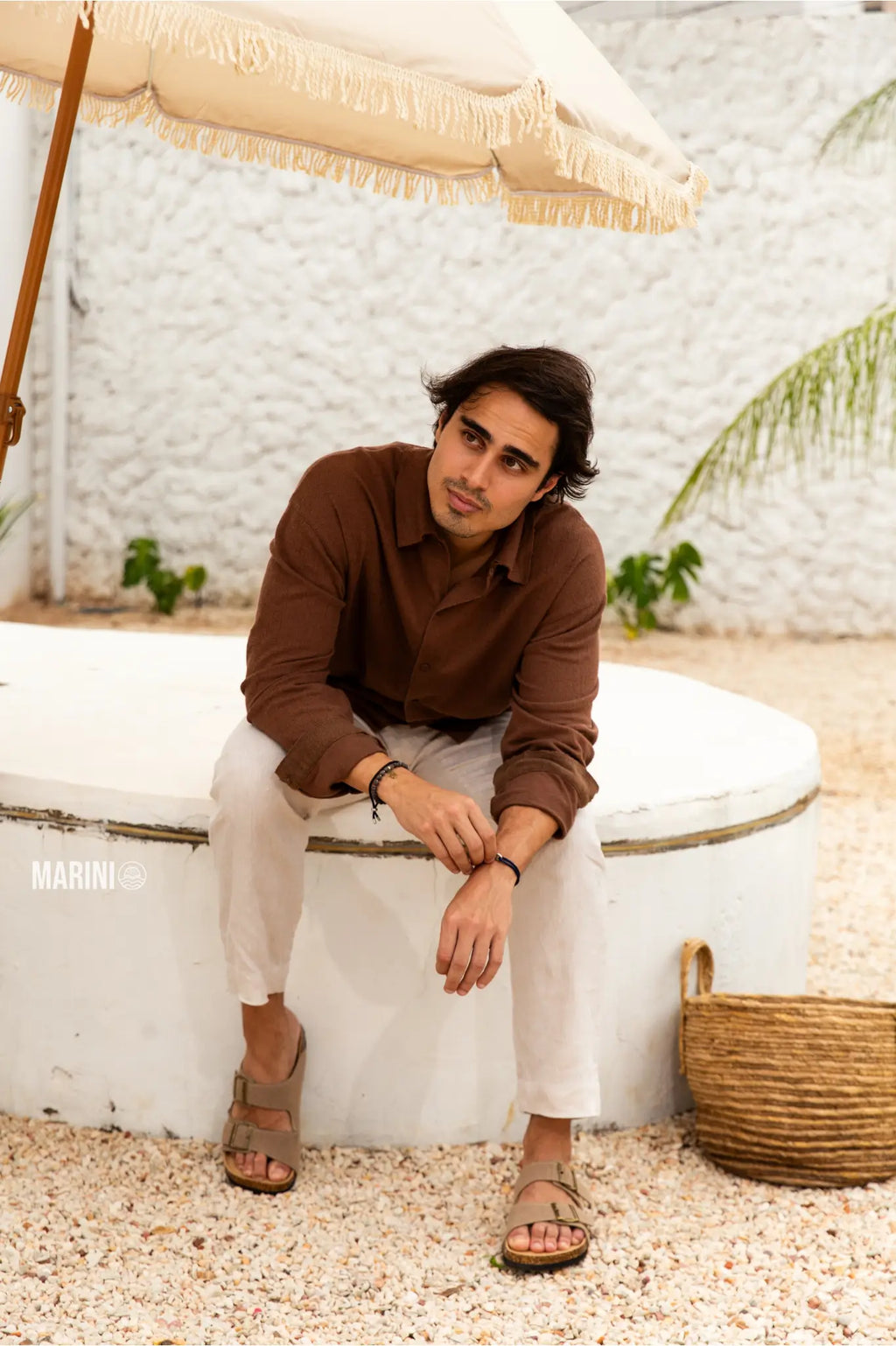 Lunbu Suede Sandal - Sand