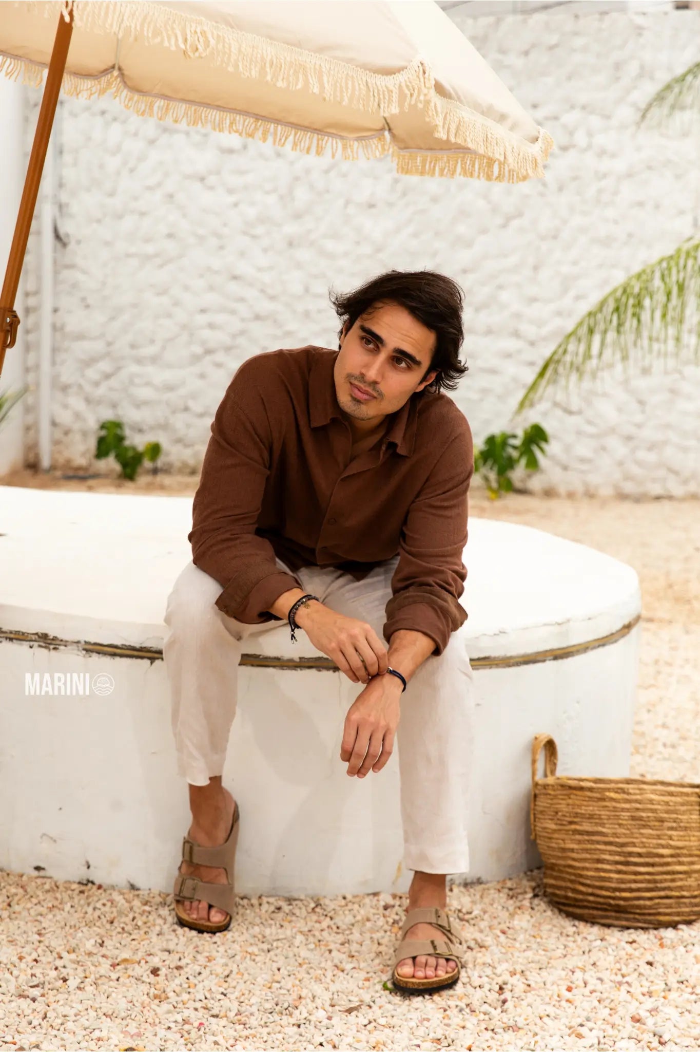 Lunbu Suede Sandal - Sand