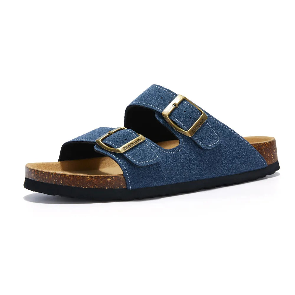Lunbu Suede Sandal - Blue