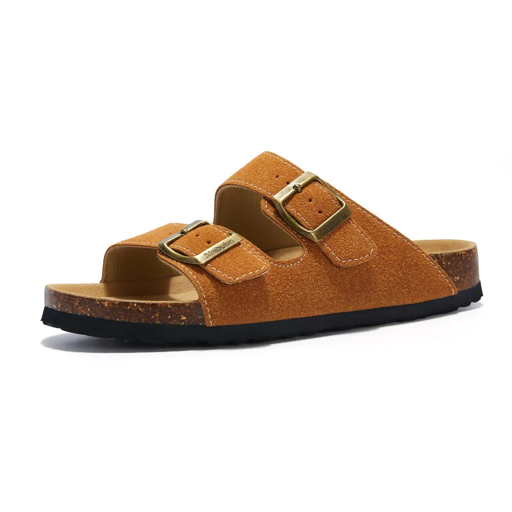 Lunbu Suede Sandal - Caramel