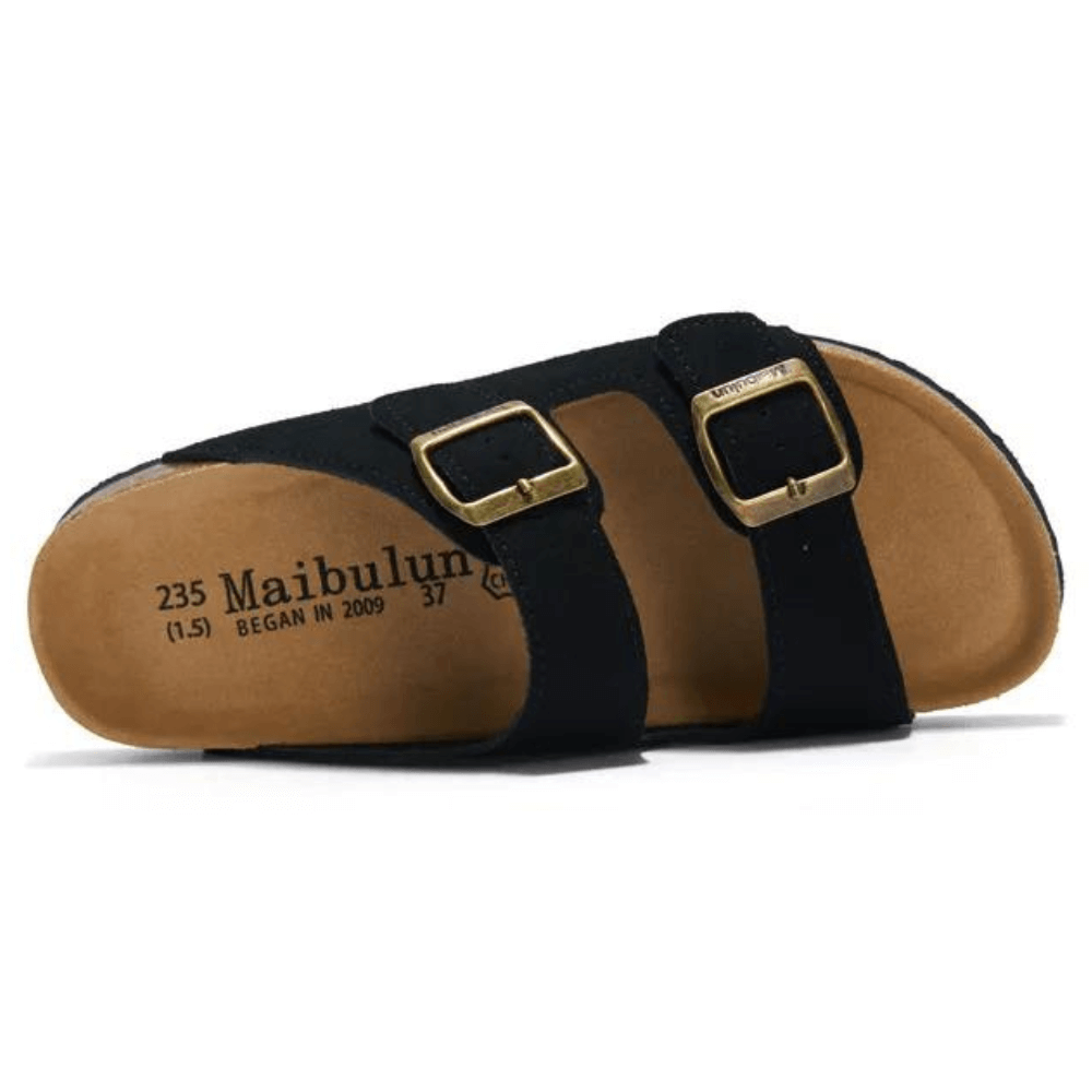 Pkity Suede Sandal - Black