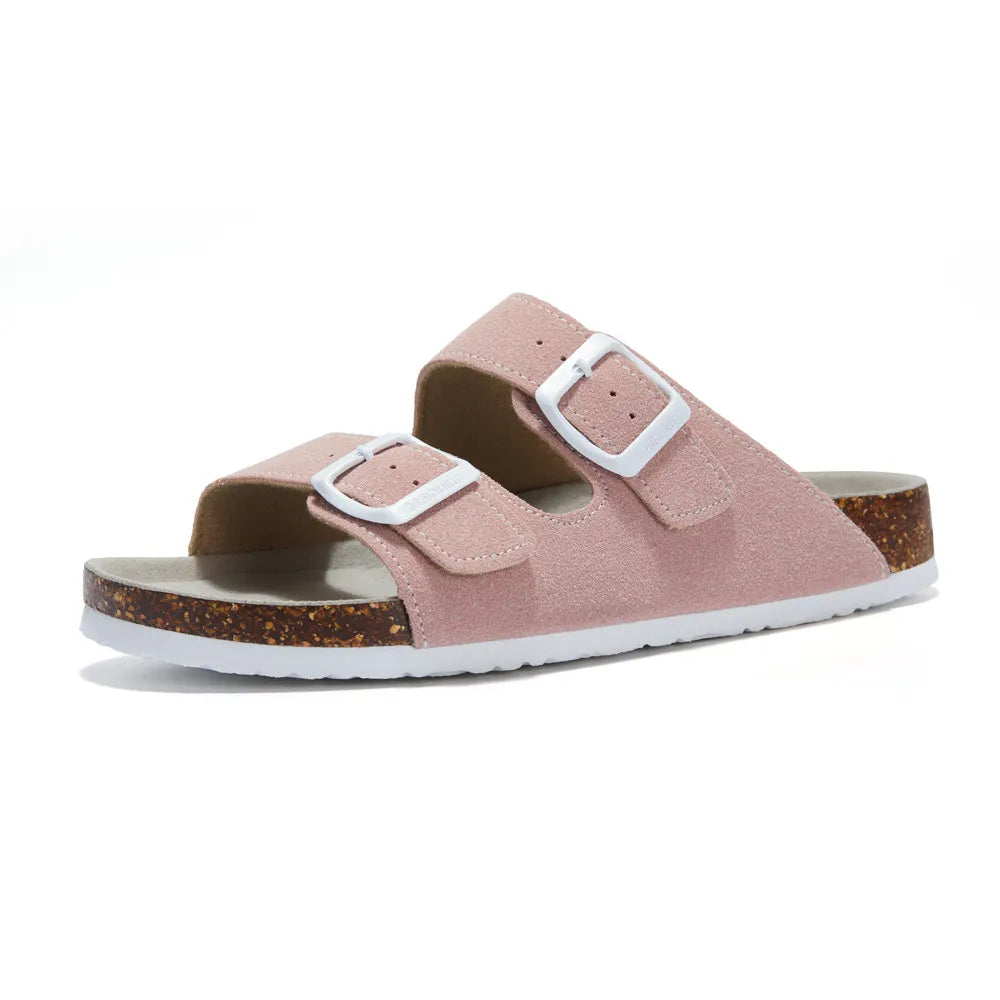 Lunbu Suede Sandal - Pink