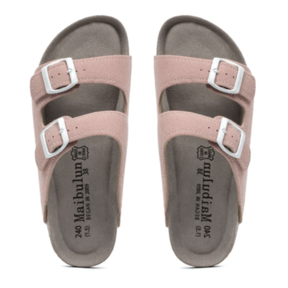 Lunbu Suede Sandal - Pink