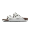 Lunbu Leather Sandal - White