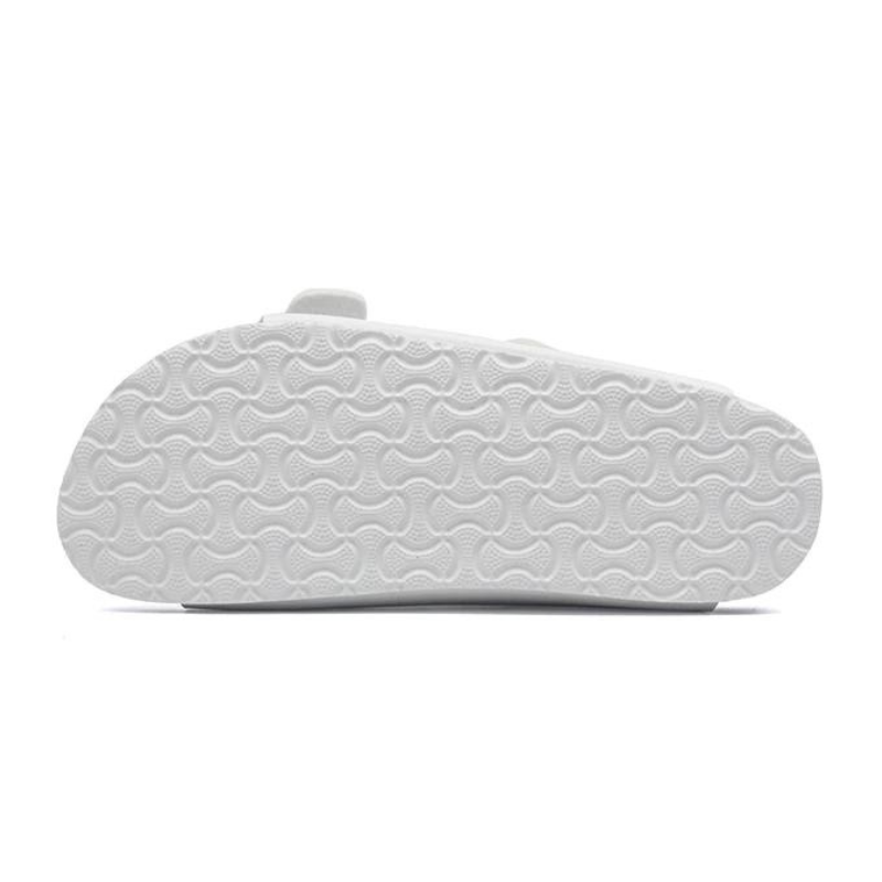 Lunbu Leather Sandal - White