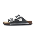 Lunbu Leather Sandal - Silver