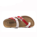 Infradito Sandal - White and Red