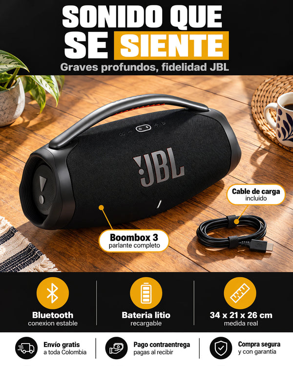 Parlante JBL Boombox 3: Sonido Superior 🔊
